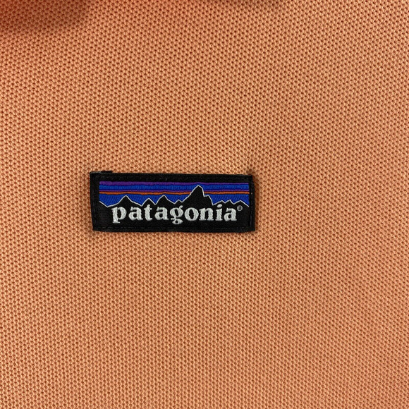 Patagonia Polo Shirt Mens XL Light‎ Orange Casual Short Sleeve Organic Cotton - Picture 11 of 11